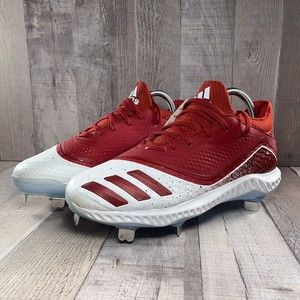 Adidas Women's Icon V Bounce W Metal Cleats Softball Shoes Red Size 7.5 G28307